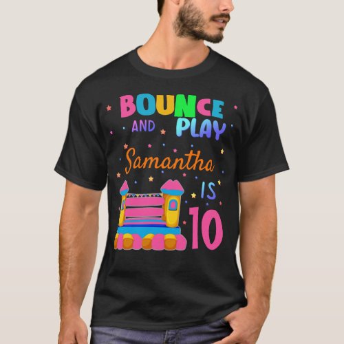 Inflatable Bounce House Jump Birthday Party Girl T T_Shirt