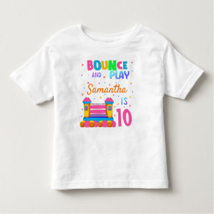 Inflatable Bounce House Jump Birthday Party Girl Toddler T-shirt