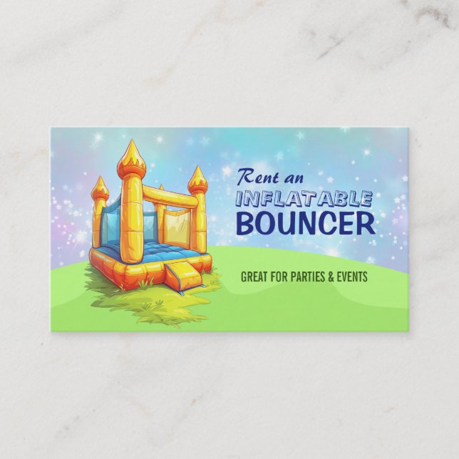 Inflatable Bouncer Business Cards (Front)
