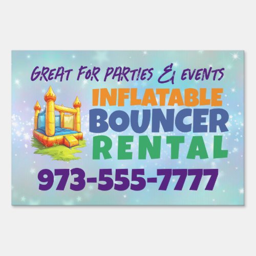 Inflatable Bouncer Sign