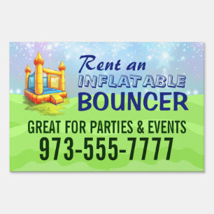 Inflatable Bouncer Yard Sign