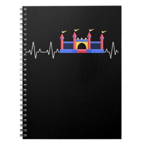 Inflatable castle Heartbeat Bouncy castle Notebook