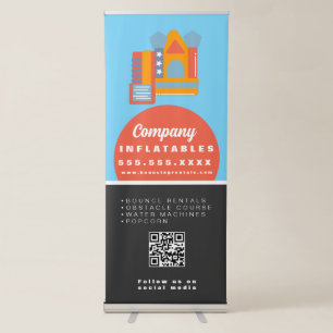 Inflatable Castle Jump House Bounce Party Rentals Retractable Banner