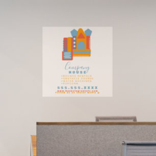 Inflatable Castle Jump House Bounce Party Rentals Wall Decal