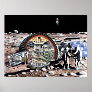 Inflatable Habitat For The Moon Poster