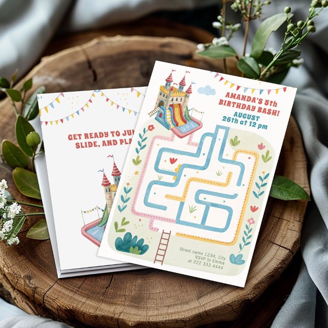 Inflatable Party Birthday Invitation (Creator Uploaded)