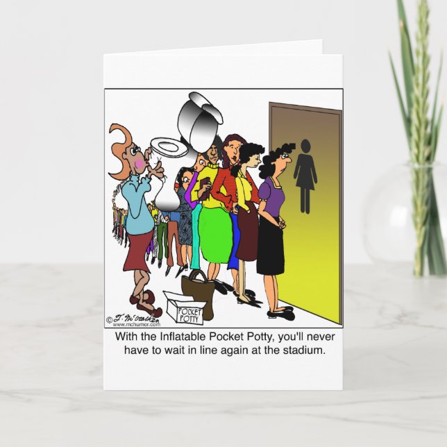 Inflatable Pocket Potty Card (Front)