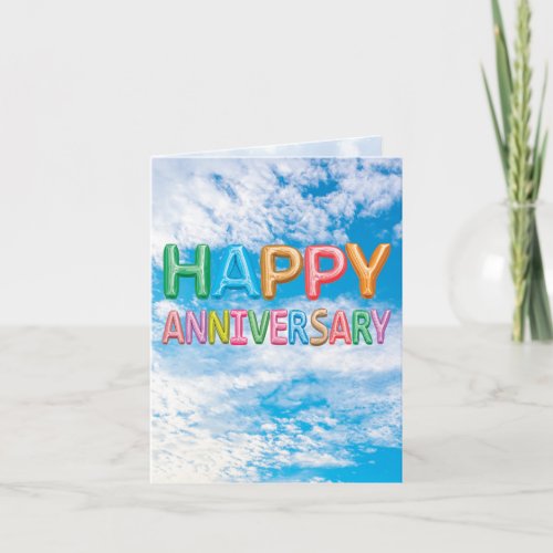 Inflated Messages Anniversary Card