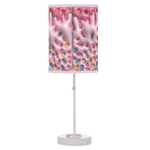 Inflated Puffy Sprinkle Candy Ice Cream 90s Pink Table Lamp (Front)