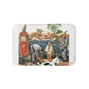 Inflating Beach Toy Bathroom Mat