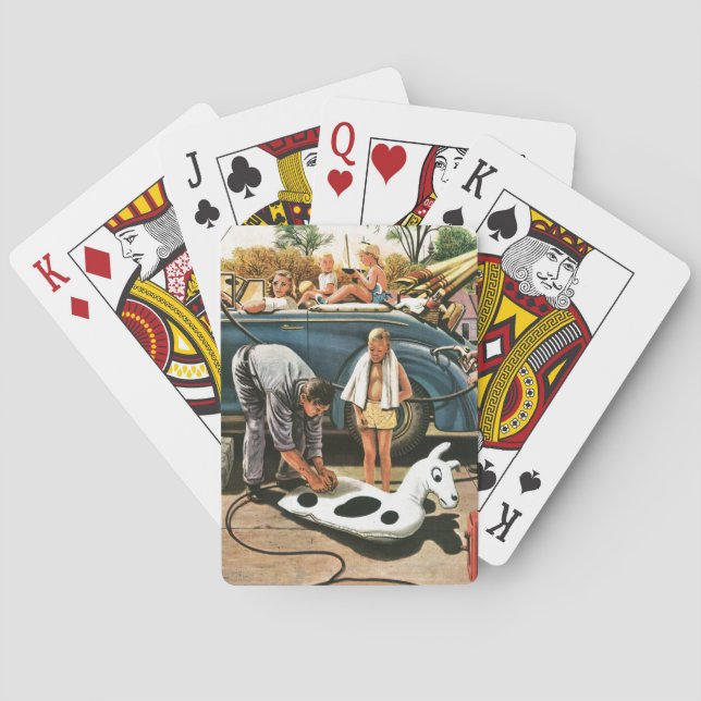 Inflating Beach Toy Poker Cards (Back)