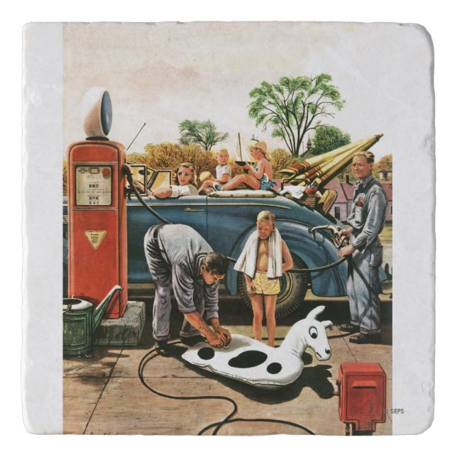 Inflating Beach Toy Trivet (Front)