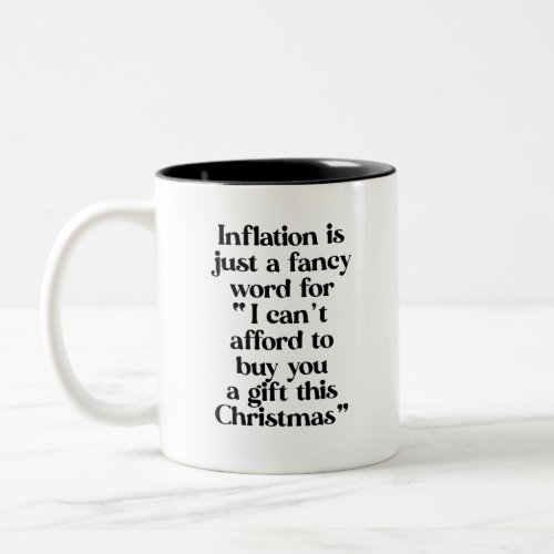 Inflation Funny Christmas Meme Coffee Mug