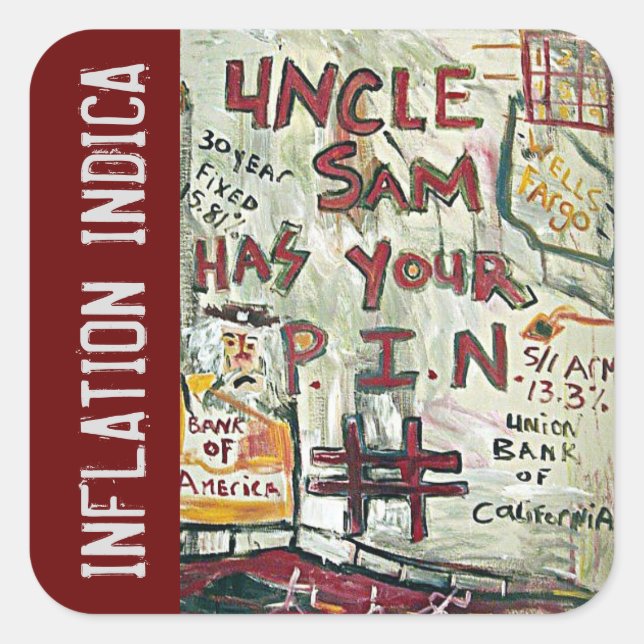 INFLATION INDICA SQUARE STICKER (Front)