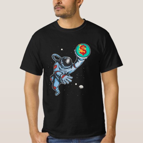Inflation to the moon astronaut T_Shirt