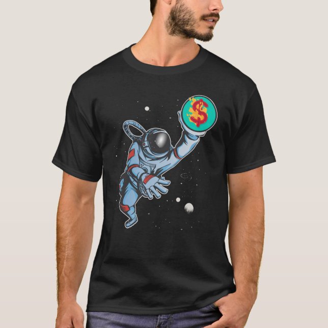 Inflation to the moon astronaut T-Shirt (Front)
