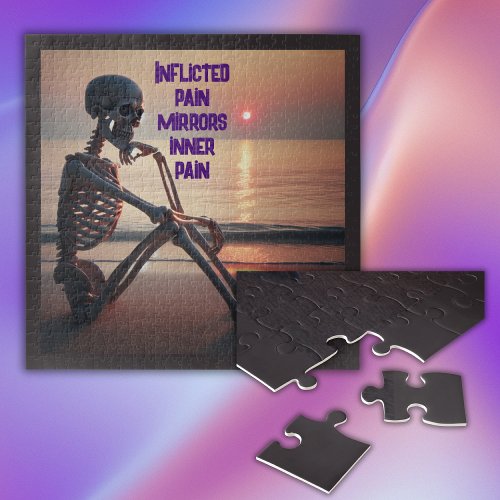 Inflicted Pain Mirrors Inner Pain  Jigsaw Puzzle