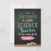 Influence of a Good Science Teacher