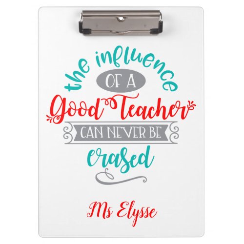 Influence of a Good Teacher Can Never Be Erased Clipboard