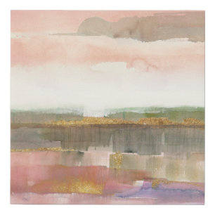 Influence of Line and Color Gold Crop Faux Canvas Print