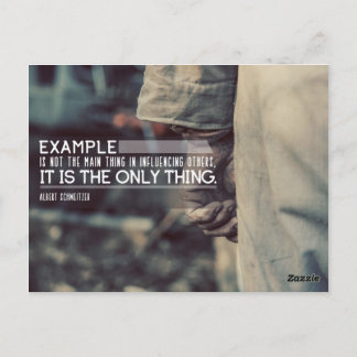 Influence Others By Example Postcard