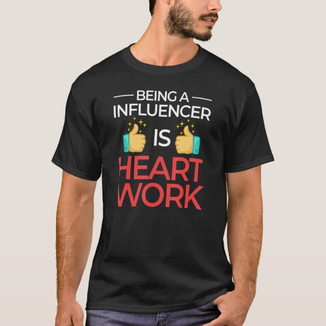 Influencer Content Creator Social Media Specialist T-Shirt (Front)