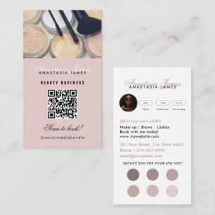 Influencer Esthetician Social Media Loyalty Card