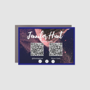 Influencer Social Media Trendy Style QRcode   Car Magnet