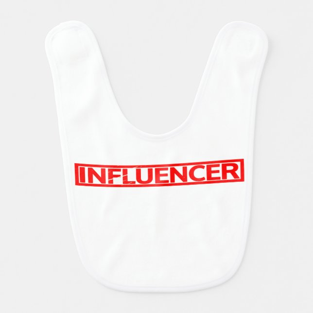 Influencer Stamp Baby Bib (Front)