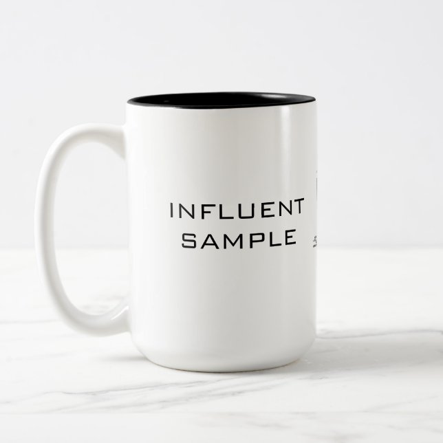 INFLUENT SAMPLE Two-Tone COFFEE MUG (Left)