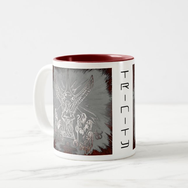 Influential Christmas Maze -  Trinity Two-Tone Cof Two-Tone Coffee Mug (Front Left)