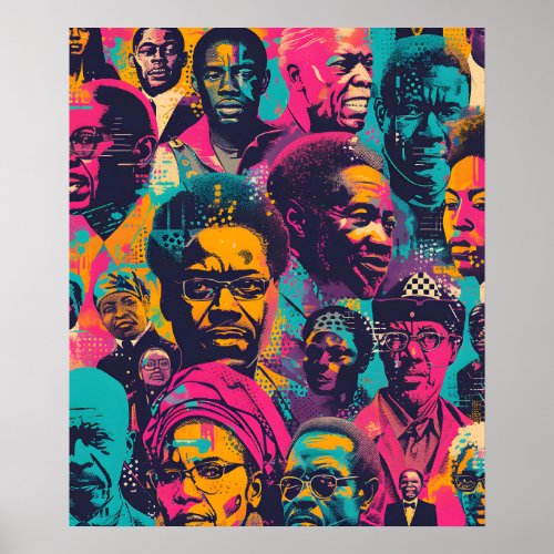 Influential Figures Black History Month Poster