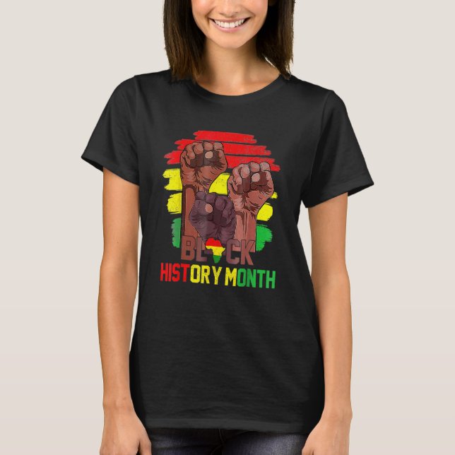 Influential Inspirational Black History Leaders Fi T-Shirt (Front)
