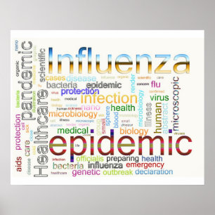 influenza flu Related Text Poster
