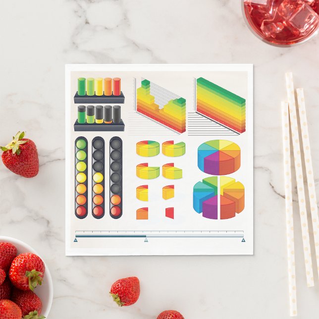 Infographic Elements and Data Visualization Napkins (Creator Uploaded)