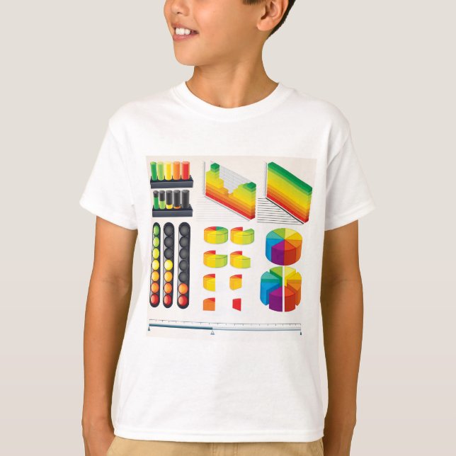 Infographic Elements and Data Visualization T-Shirt (Front)