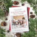 Infographic Family Newsletter Trifold Christmas at Zazzle