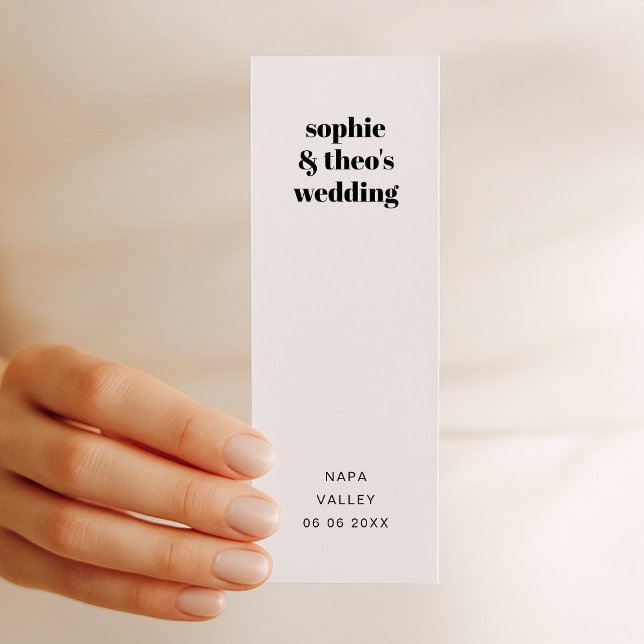 Informal Retro Wedding Favor  Bookmarks (Creator Uploaded)