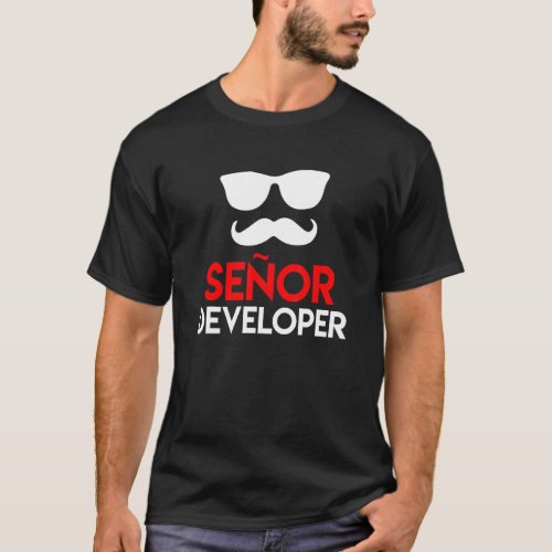 Informatiker Saying Senor Developer Programmer Dev T_Shirt