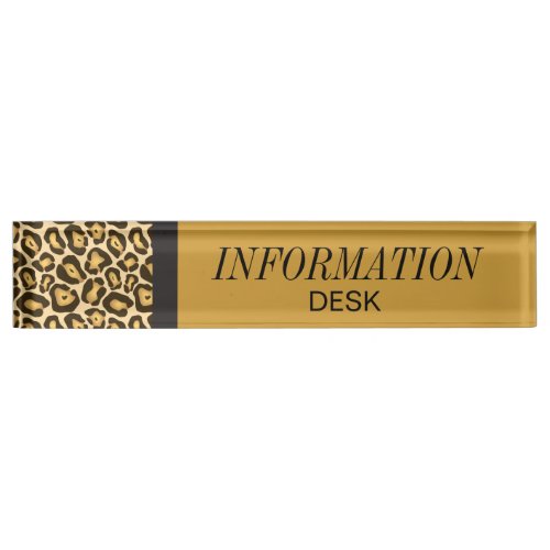Information Desk Jaguar Name Plate