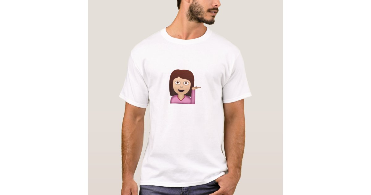 Information Desk Person Emoji T Shirt Zazzle Com