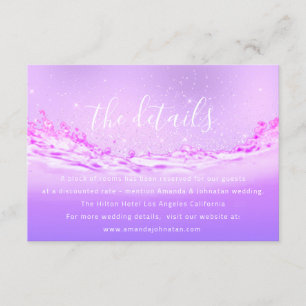 Information Enclosure Card Wedding Details Tropic