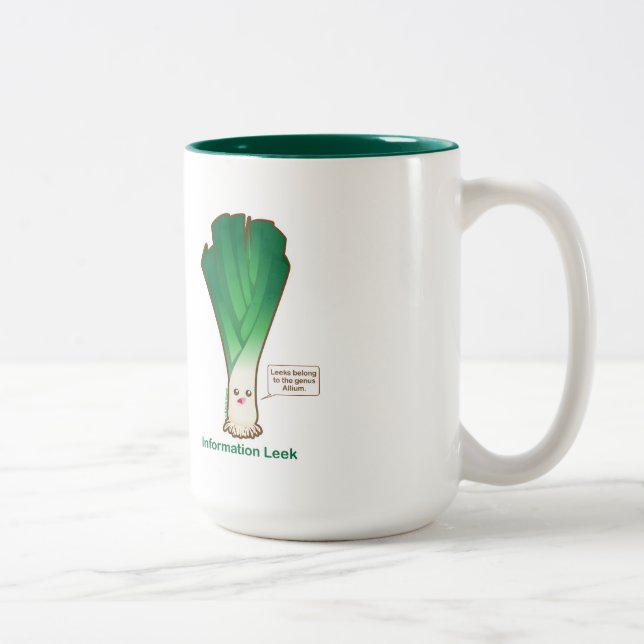 Information Leek Two-Tone Coffee Mug (Right)