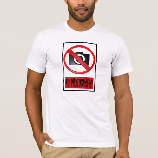 Information-No Photography-Red/Black T-Shirt