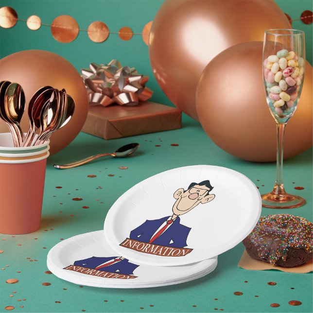 Information Officer Professional Clerk Paper Plates (Creator Uploaded)
