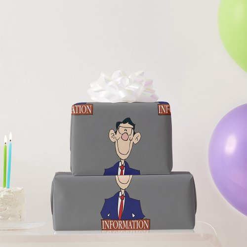 Information Officer Wrapping Paper