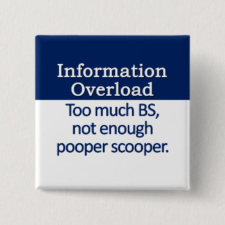 Information Overload Definition Pinback Button
