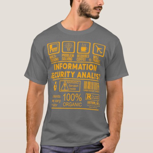 INFORMATION SECURITY ANALYST NICE DESIGN 2017 T_Shirt