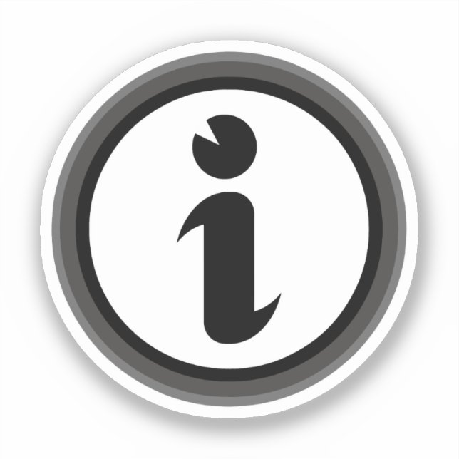 Information Symbol Sticker (Front)