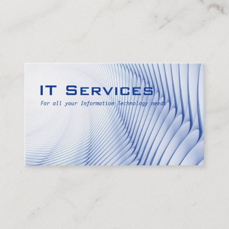 Information Technology Services Business Card